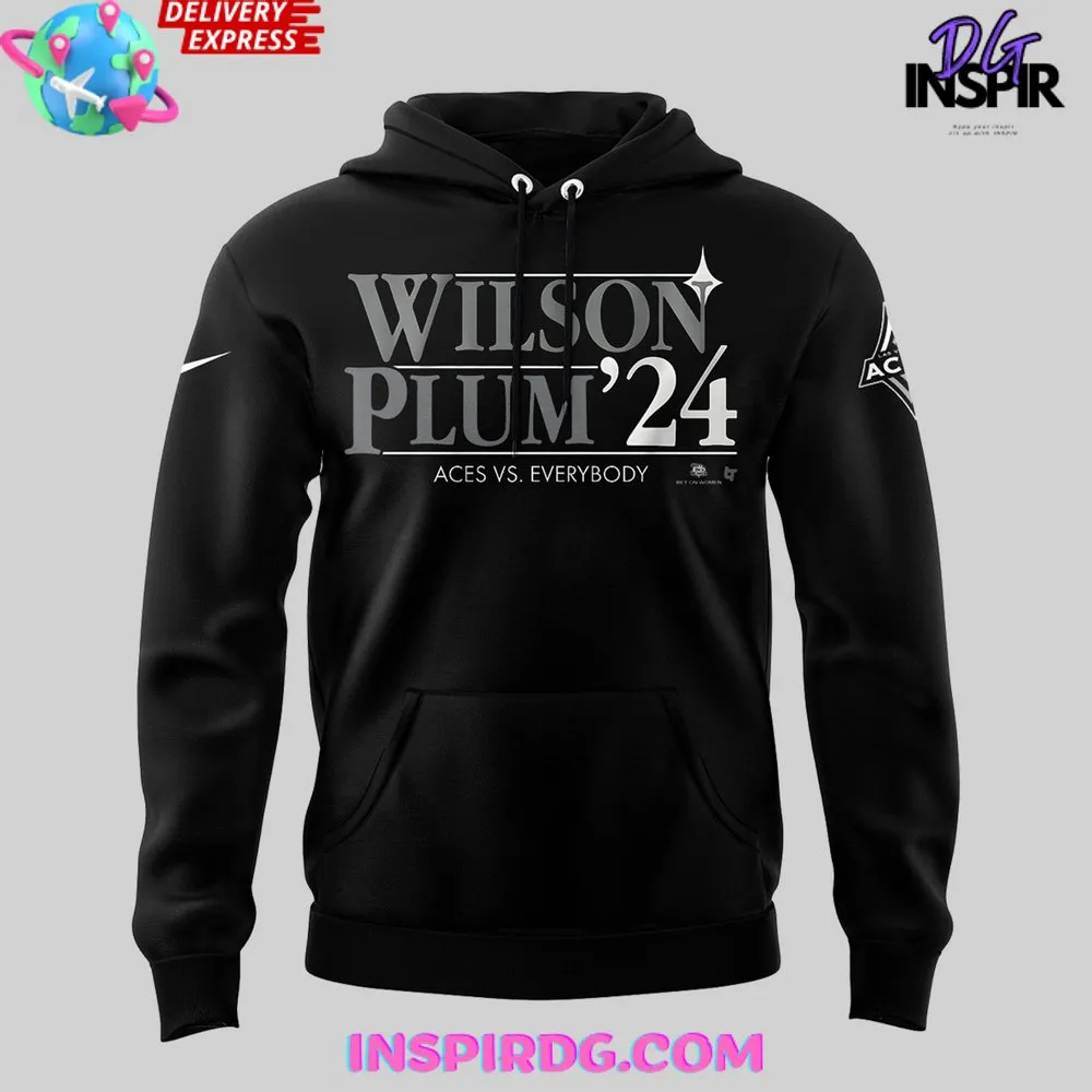 -Las Vegas Aces Wilson Plum 2024 Hoodie