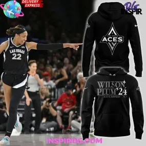 -Las Vegas Aces Wilson Plum 2024 Hoodie