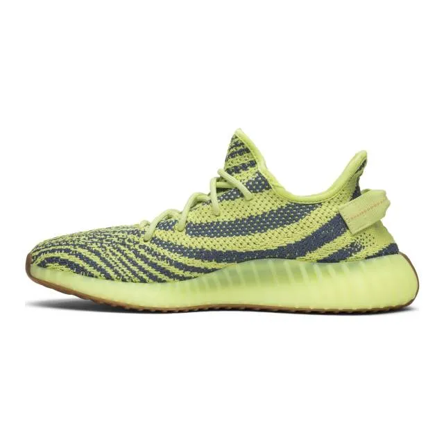 Adidas yeezy boost 350 v2 (semi frozen yellow/ semi frozen yellow/ raw steel/ red) men us 8-13 b3757