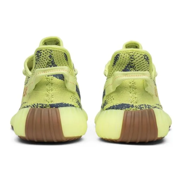 Adidas yeezy boost 350 v2 (semi frozen yellow/ semi frozen yellow/ raw steel/ red) men us 8-13 b3757