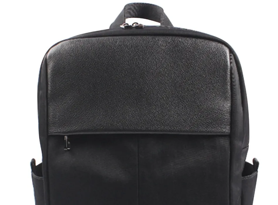 Alfani Men's Faux Trim Padded Backpack Black Size Regular