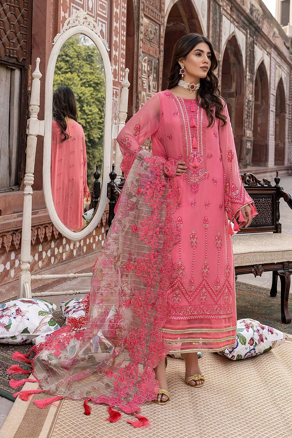 Allure Chiffon Embroidered Unstitched 3-Pcs Collection CAL22-03