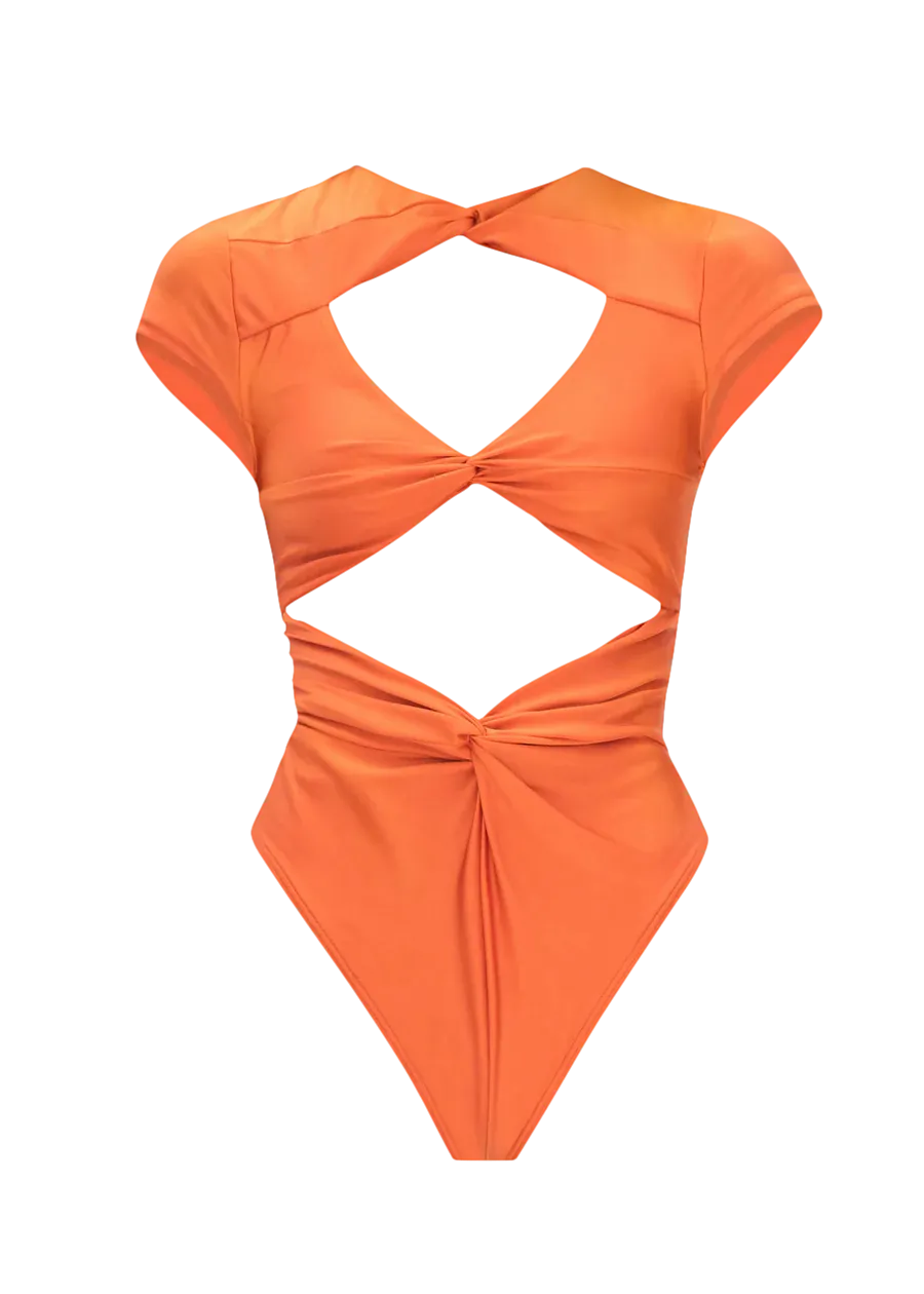 ALUNA ORANGE ONE PIECE SWIMSUIT