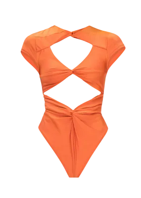 ALUNA ORANGE ONE PIECE SWIMSUIT