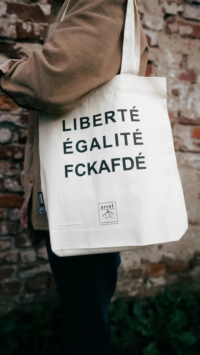 Arrel Tote Bag Liberté galité Fckafdé