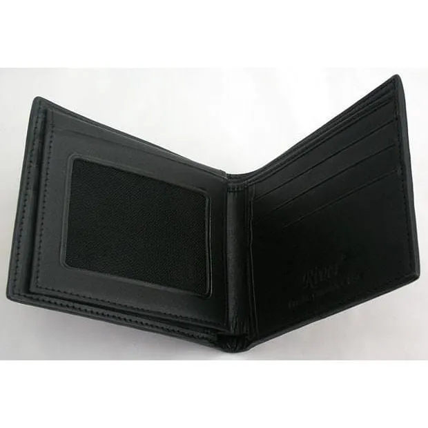 Black Crocodile Tail Leather Mens Wallet