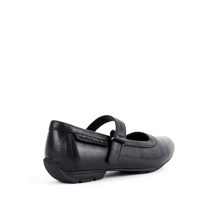 Cadence Mary Jane Women's Shoes - Black Leather