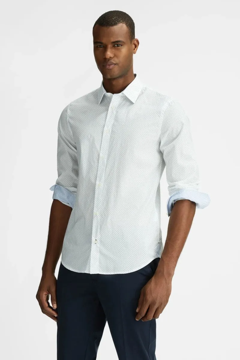 Camicia slim fit uomo Bianco