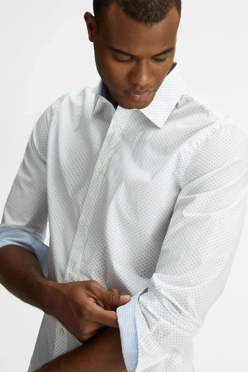 Camicia slim fit uomo Bianco