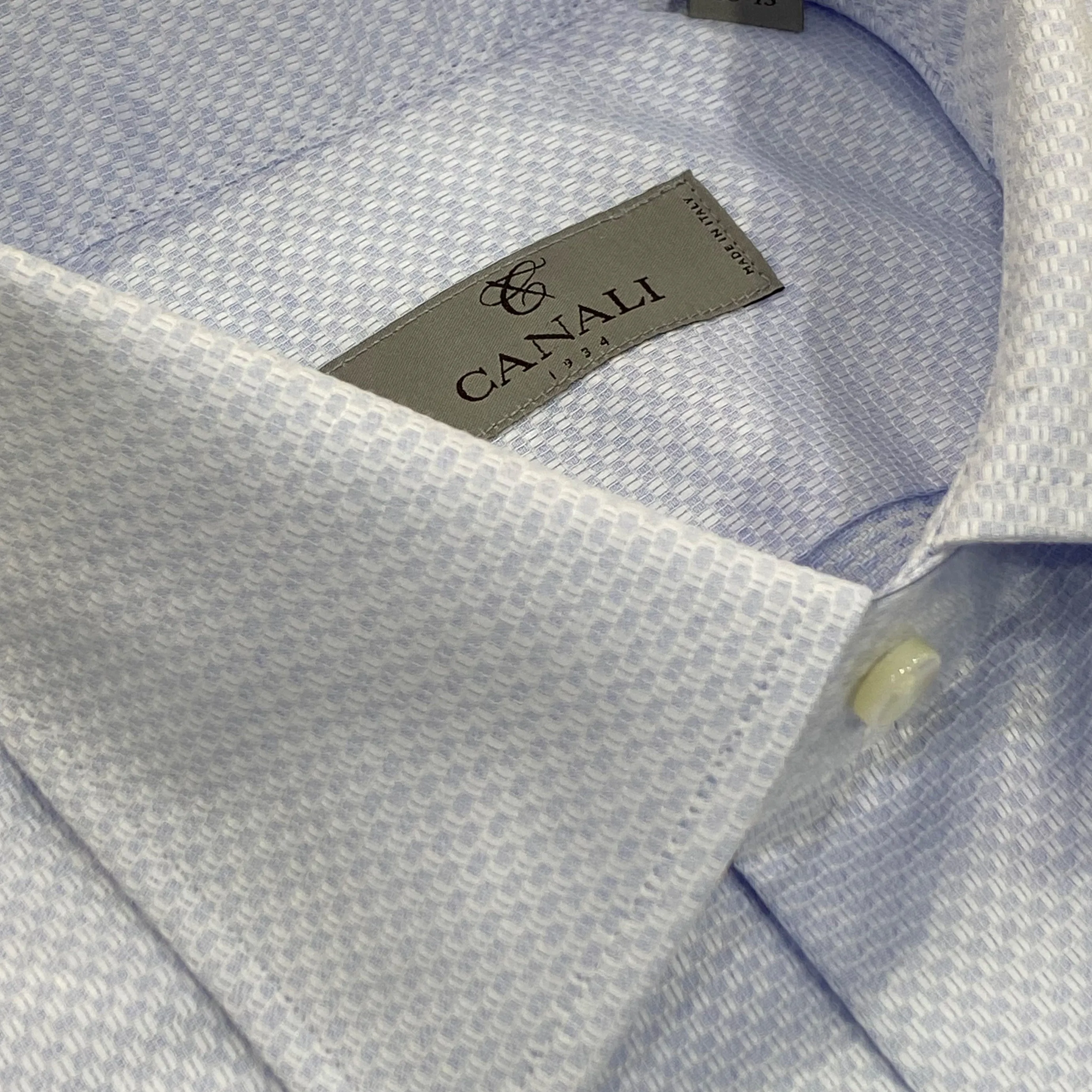 Canali Blue Slim Fit Shirt