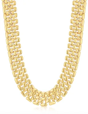 CELINE CHAIN LINK NECKLACE- GOLD