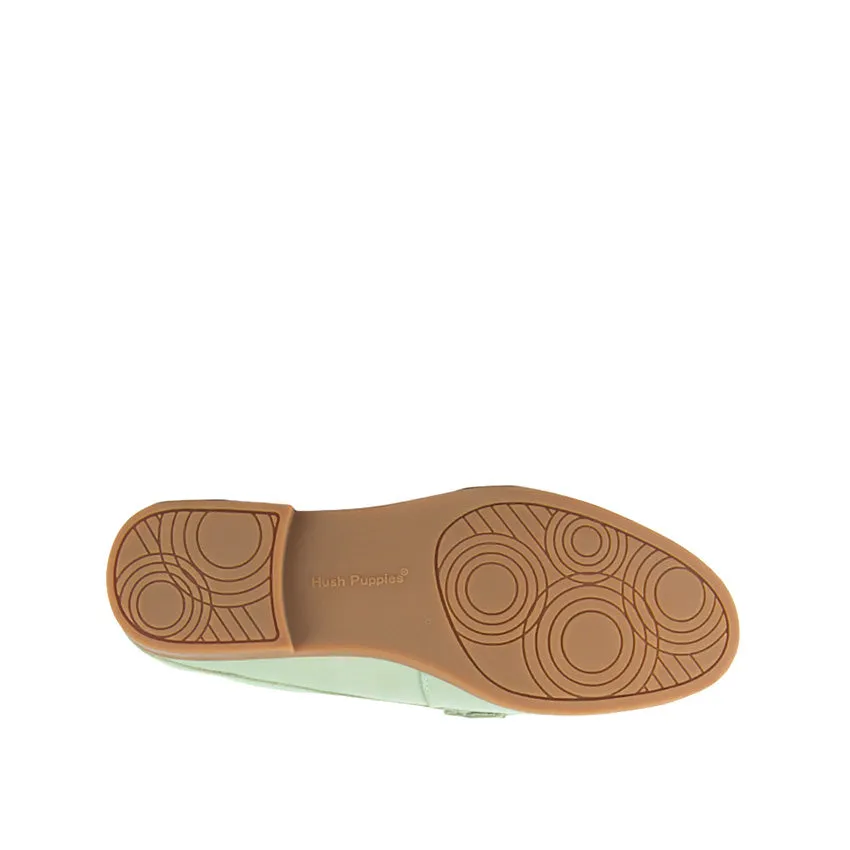 Courtney Mule Women's Shoes - Mint Green Leather