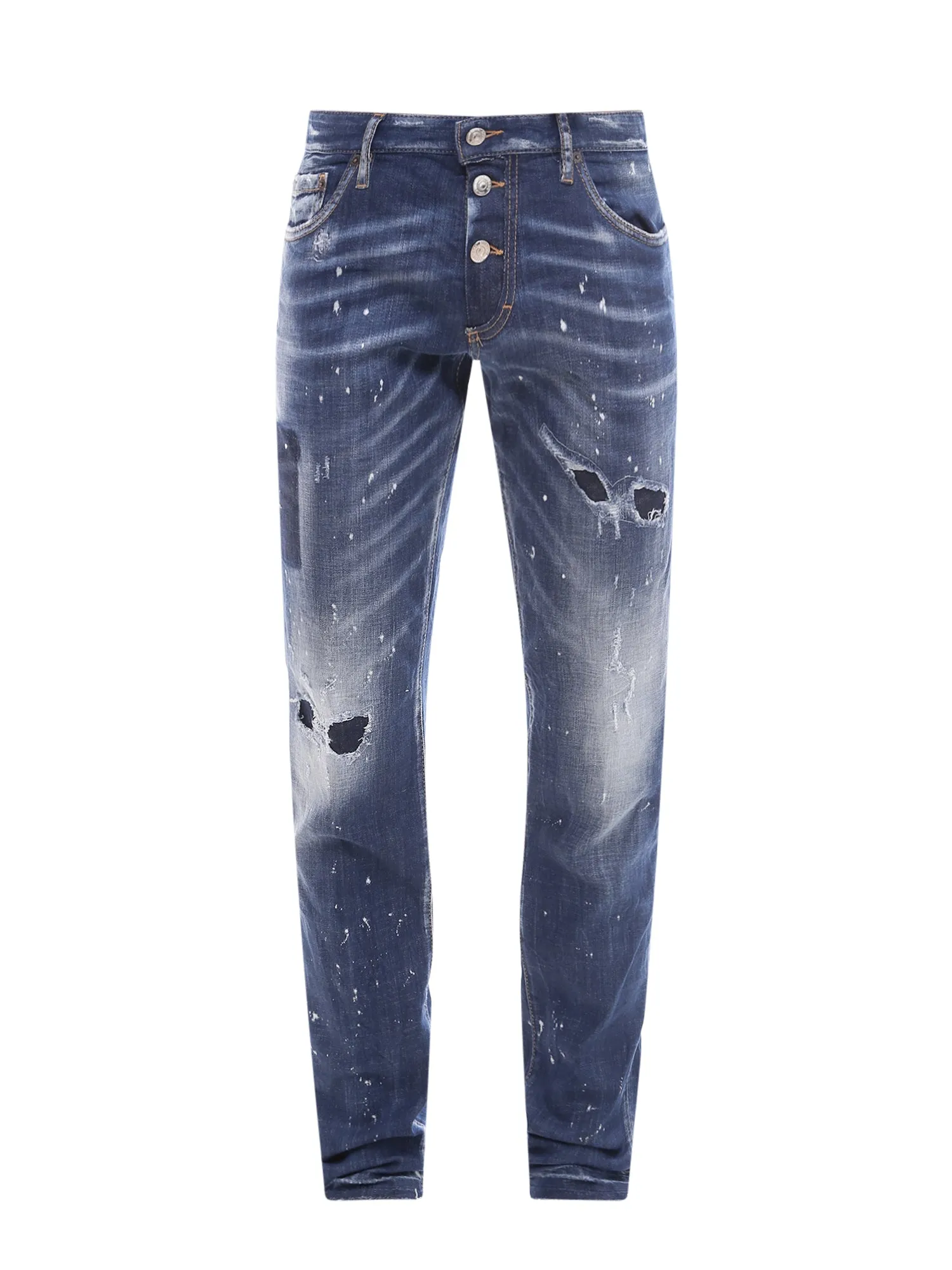 Dsquared2 Distressed Slim Fit Jeans