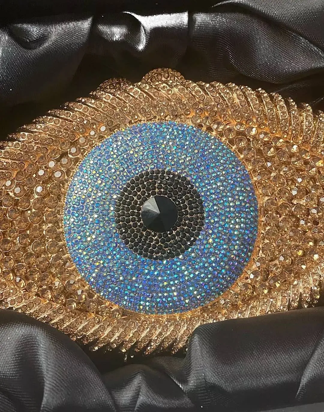 Evil Eye Crystal Evening Clutch