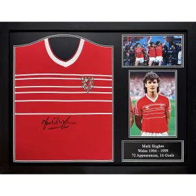 FA Wales 1984 Hughes Signed Shirt (Framed)