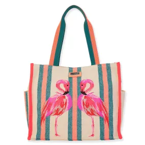 Flamingo Shoulder Tote