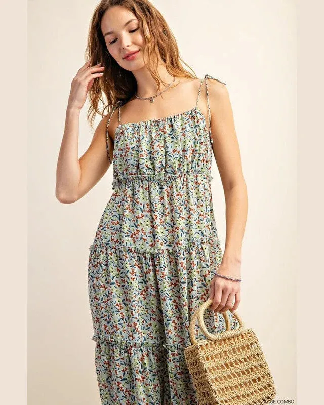 Floral Tiered Maxi Dress