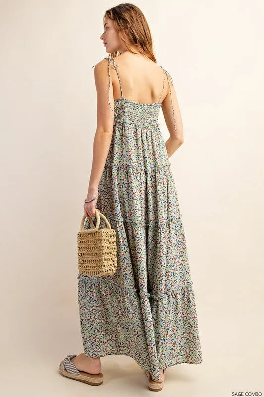 Floral Tiered Maxi Dress