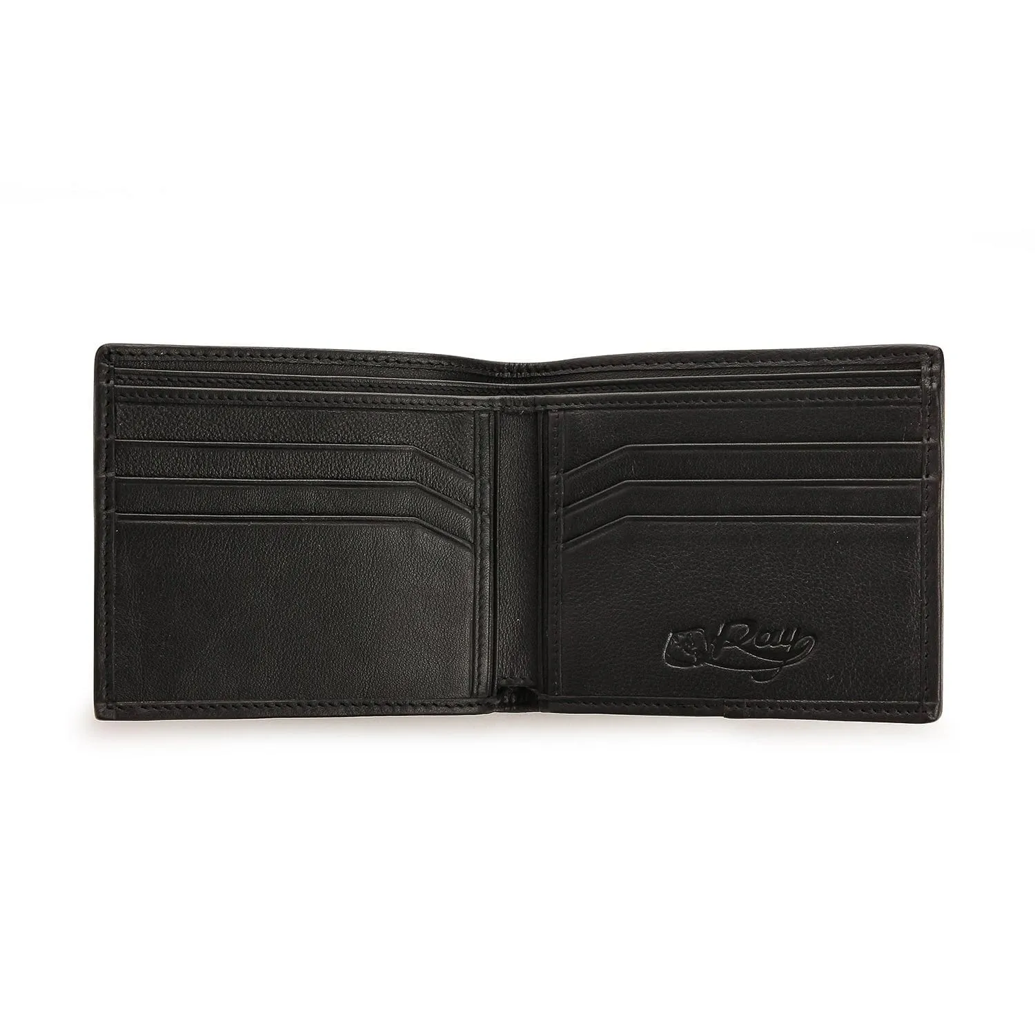 Genuine Black Polished Stingray Leather Wallet