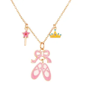 Girl Nation Charming Whimsy Necklace - Ballet Shoes