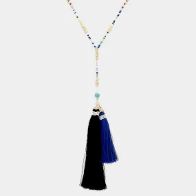 iLLASPARKZ Colorful Beaded Tassel Necklace