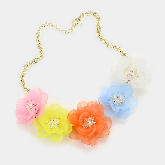 iLLASPARKZ Flower link necklace