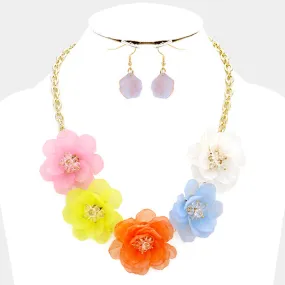 iLLASPARKZ Flower link necklace