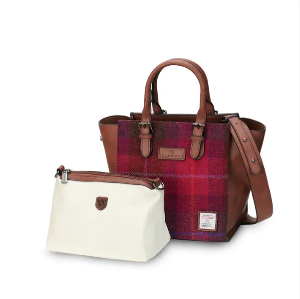 Islander Medium Caillie Tote with Harris Tweed