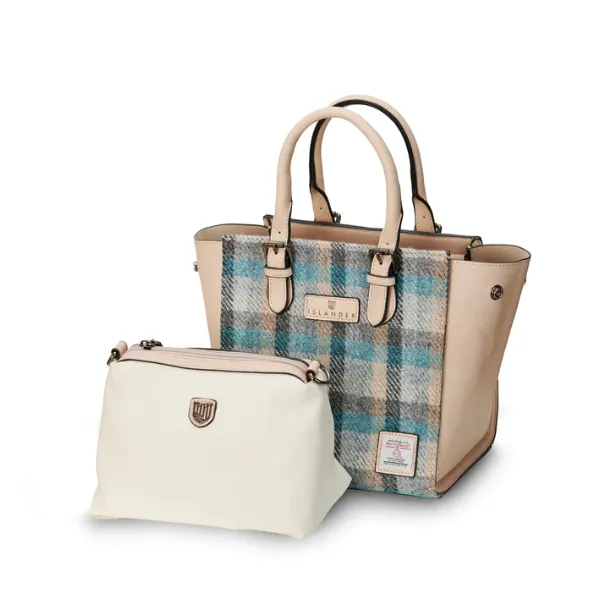 Islander Medium Caillie Tote with Harris Tweed