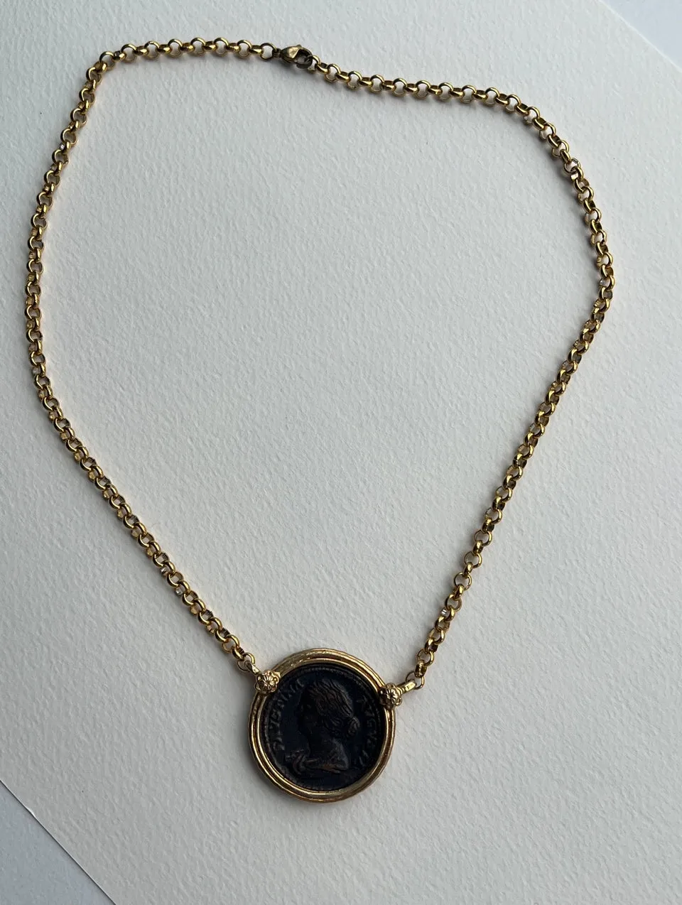 Italian Coin Necklace | Augustina