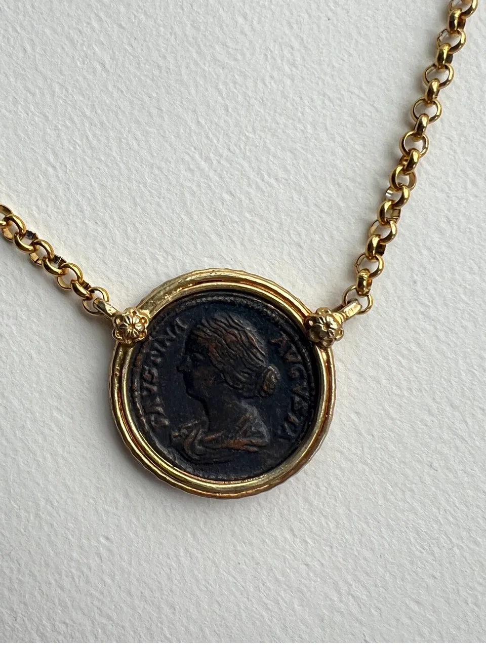 Italian Coin Necklace | Augustina