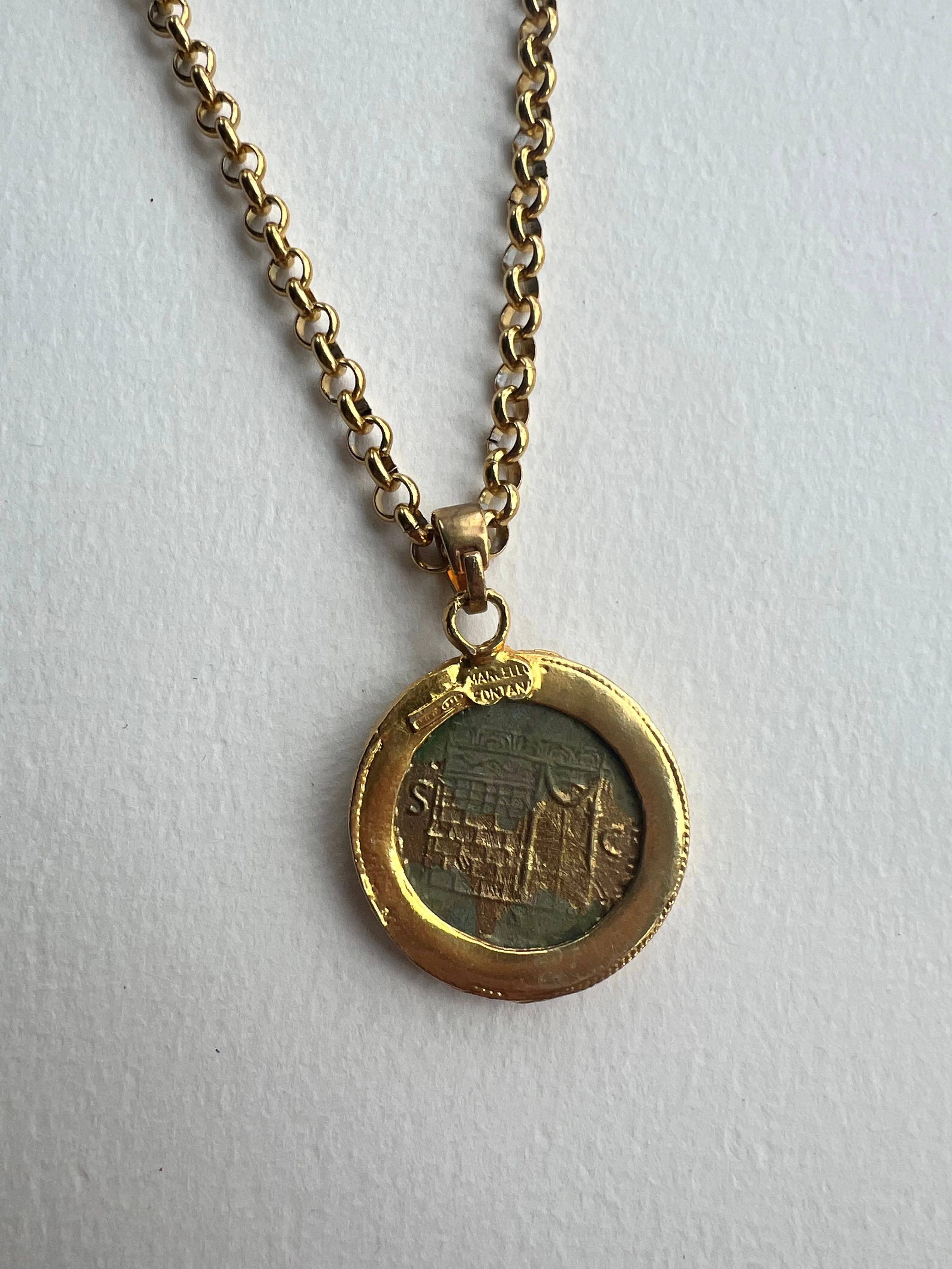 Italian Coin Necklace | Caesar