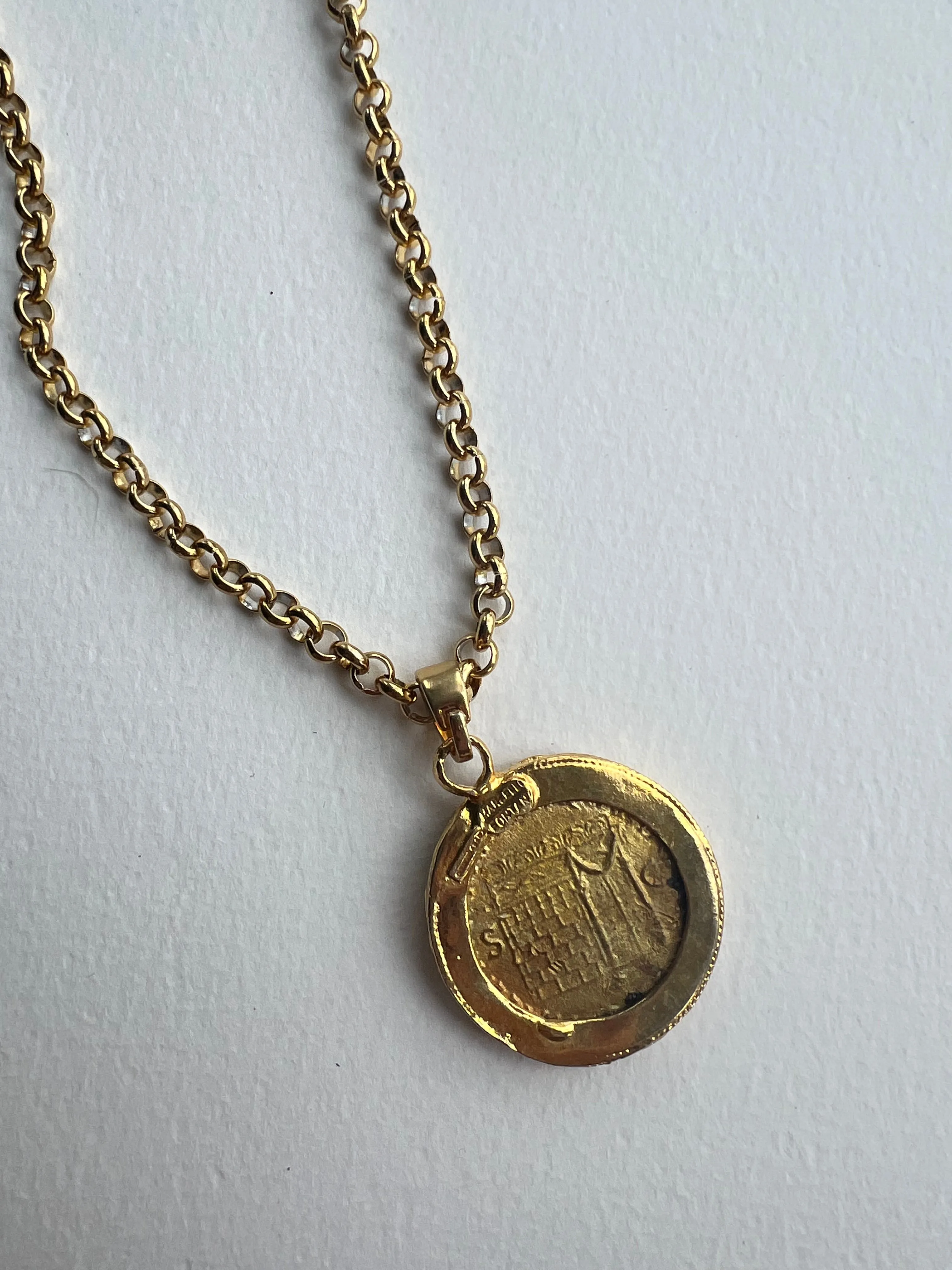 Italian Coin Necklace | Caesar