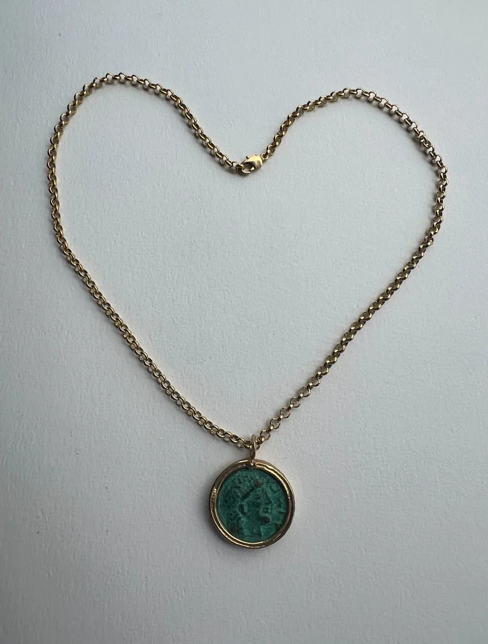 Italian Coin Necklace | Caesar