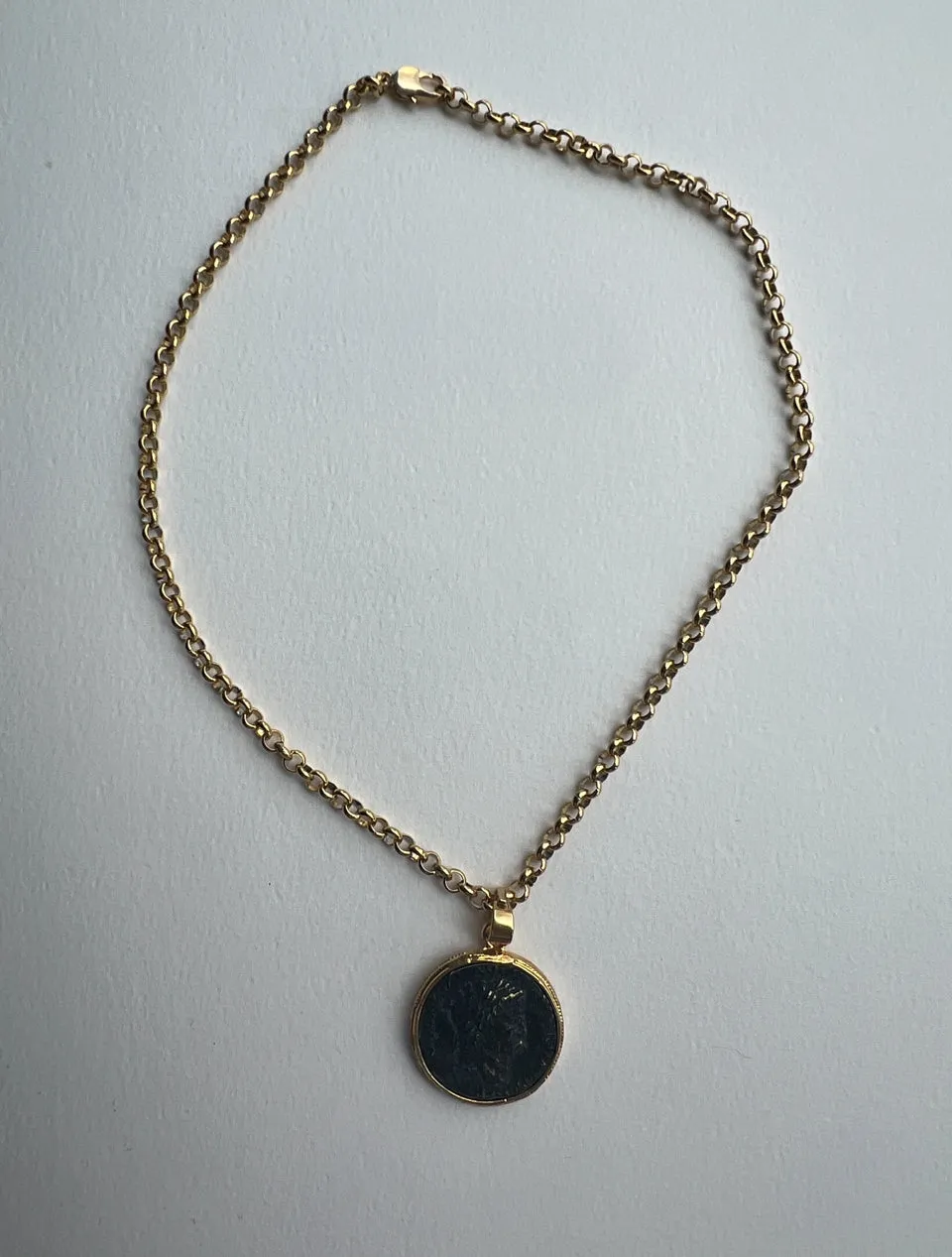 Italian Coin Necklace | Caesar