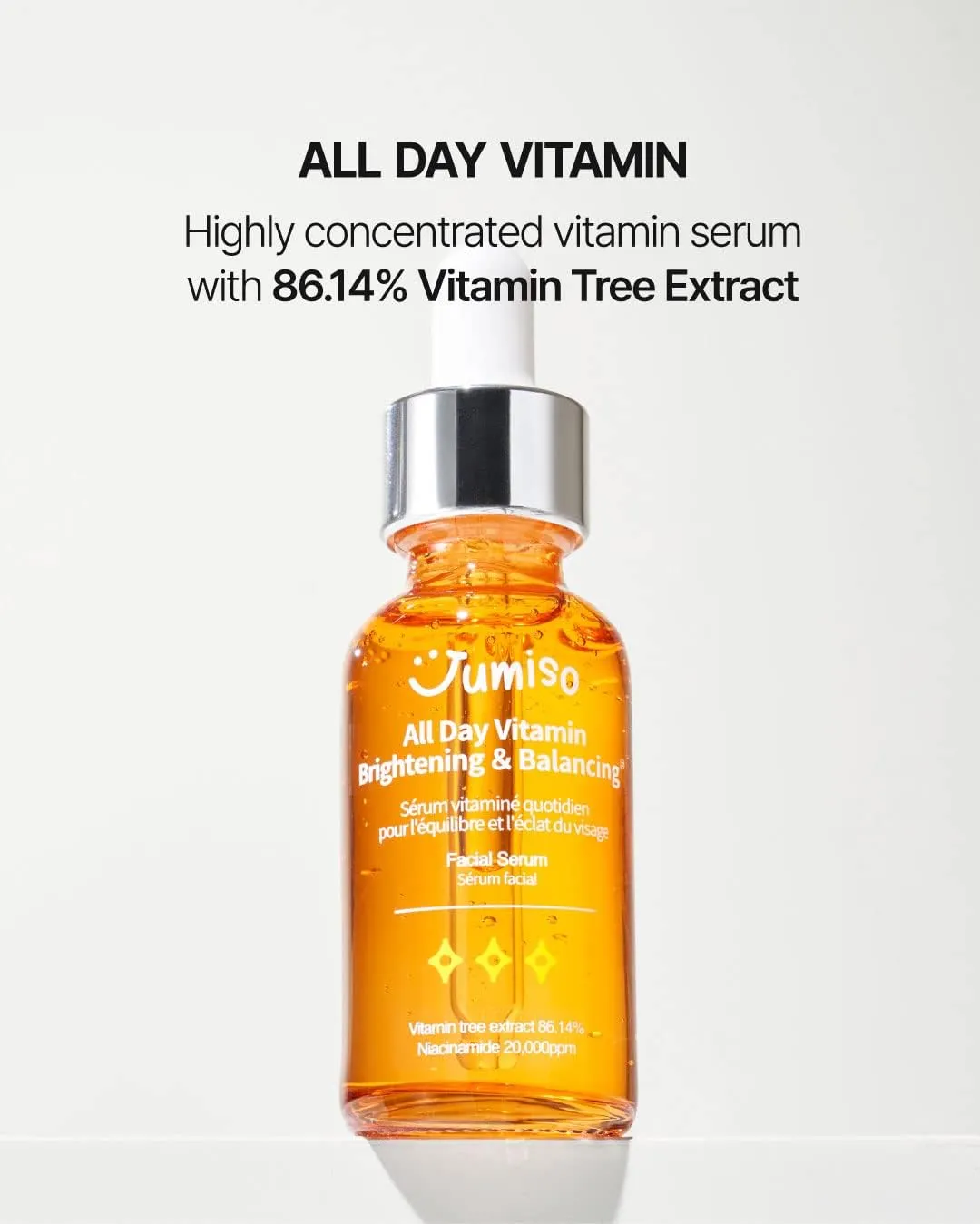 Jumiso All Day Vitamin Brightening & Balancing Facial Serum - 30ML