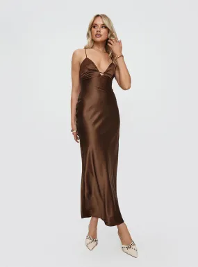 Kammie Maxi Dress Choc