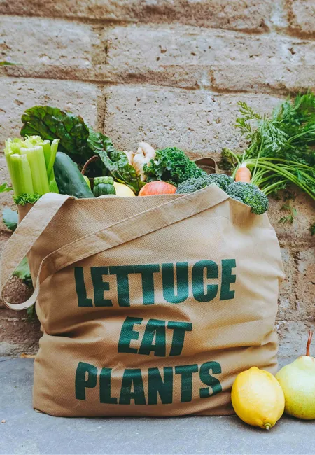 LETTUCE EAT PLANTS (Tote Bag)