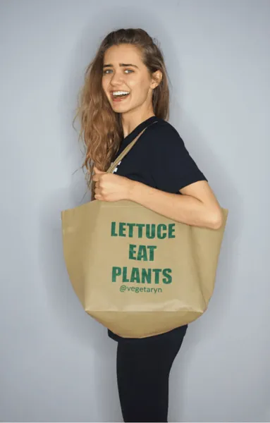 LETTUCE EAT PLANTS (Tote Bag)