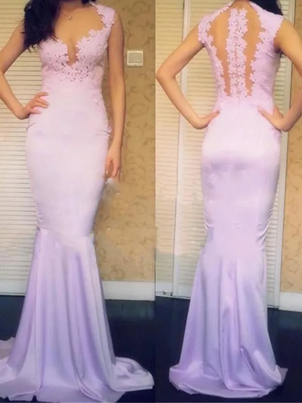 Long Custom Unique Lace Yarn Back Newest Formal Pretty Mermaid Evening Party Prom Dress,PD0044