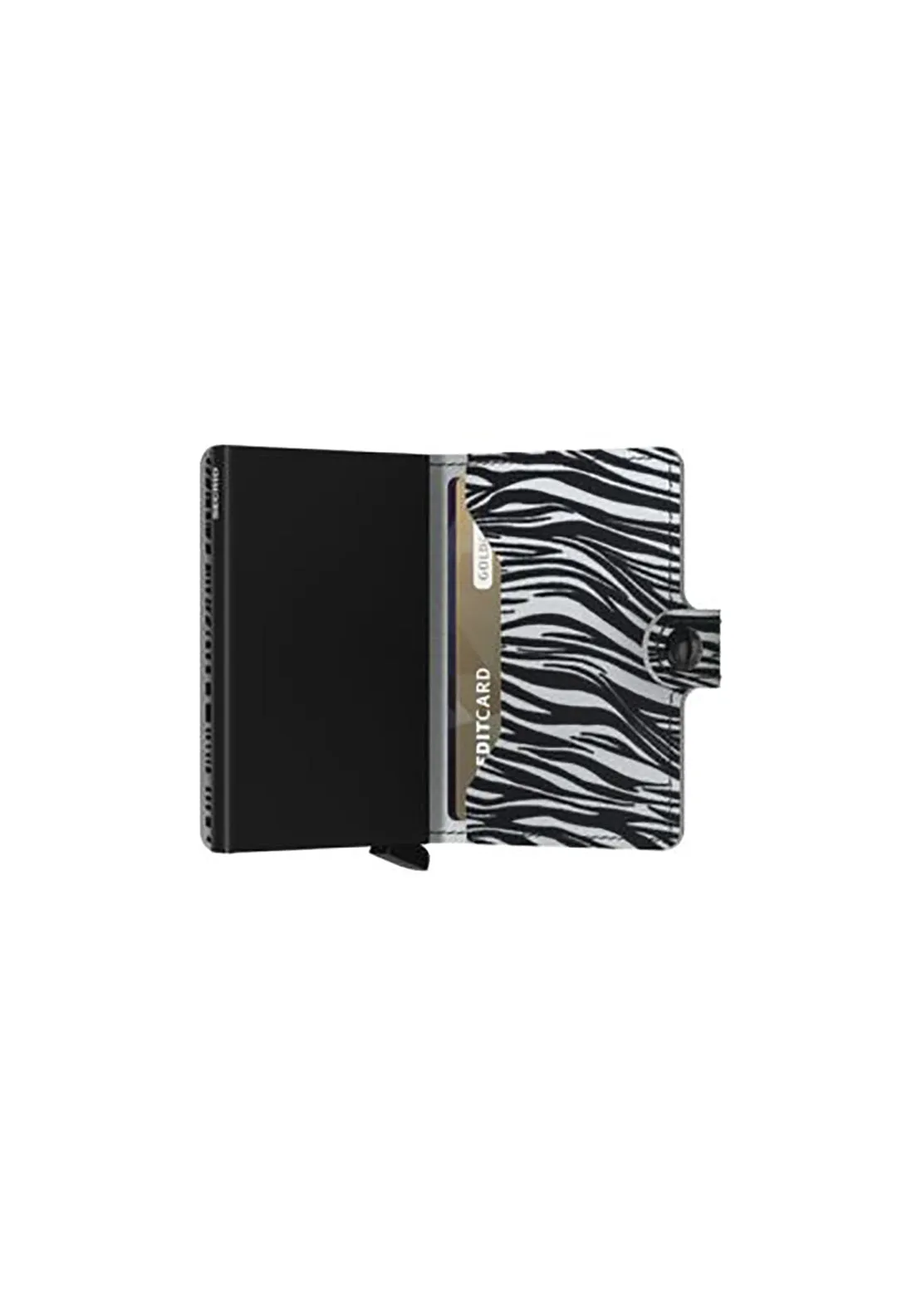 Mini Zebra Wallet - Grey