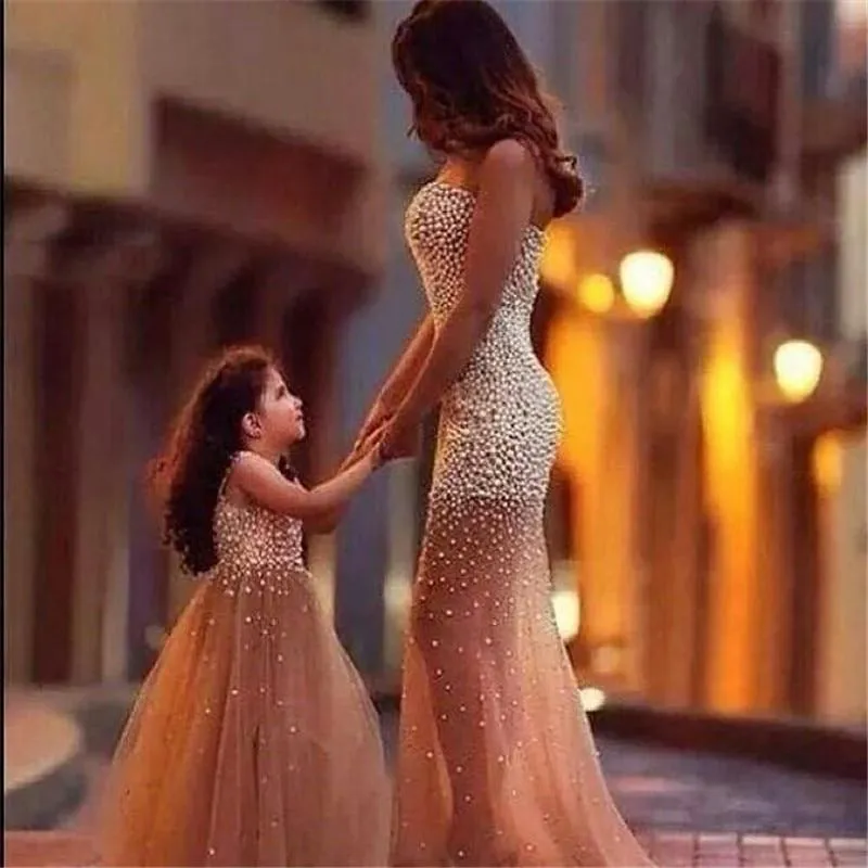 Mother Daughter Pearls Dress