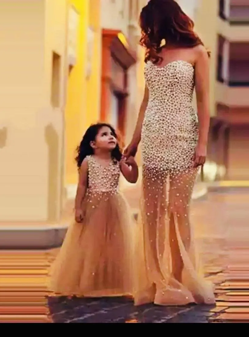 Mother Daughter Pearls Dress