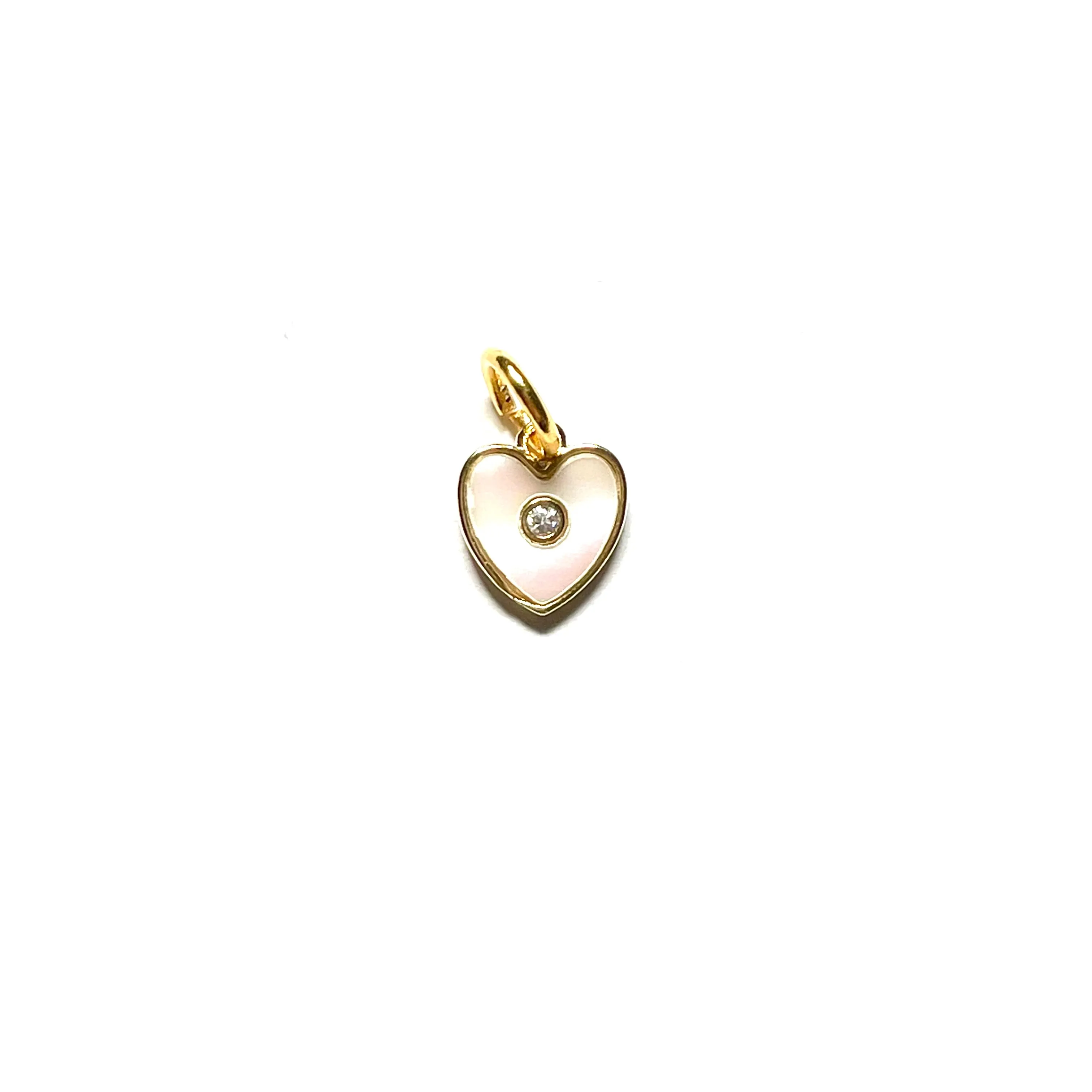 Mother of Pearl Heart Charm