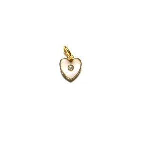 Mother of Pearl Heart Charm