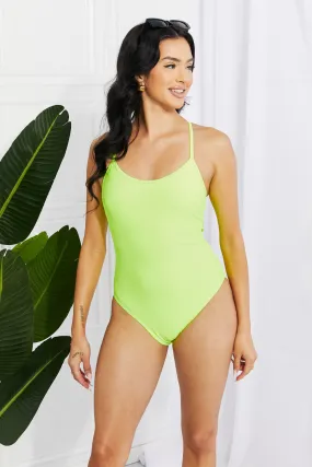 NEON YELLOW ONE PIECE SWIMSUIT