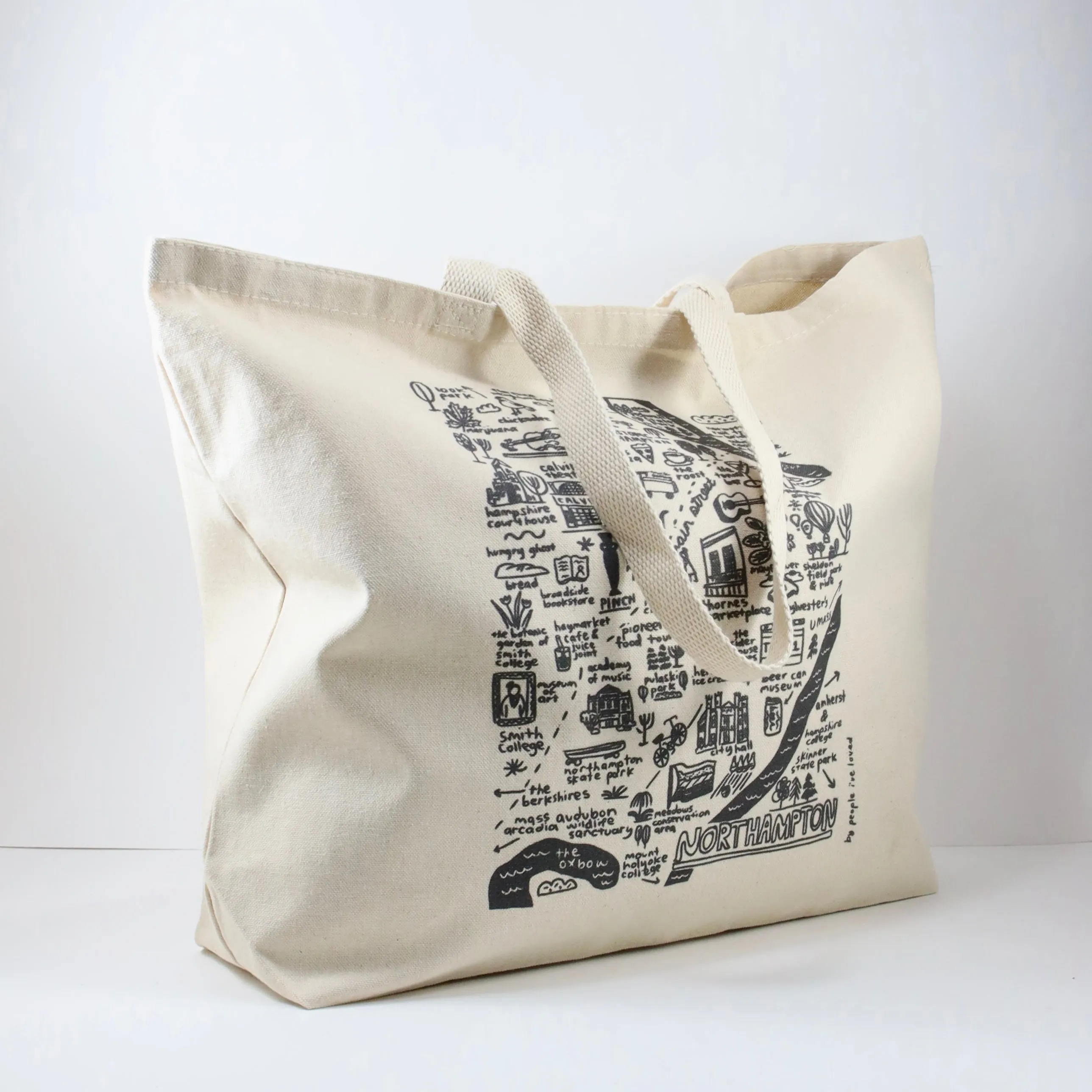 Northampton Map Tote Bag Extra-Large