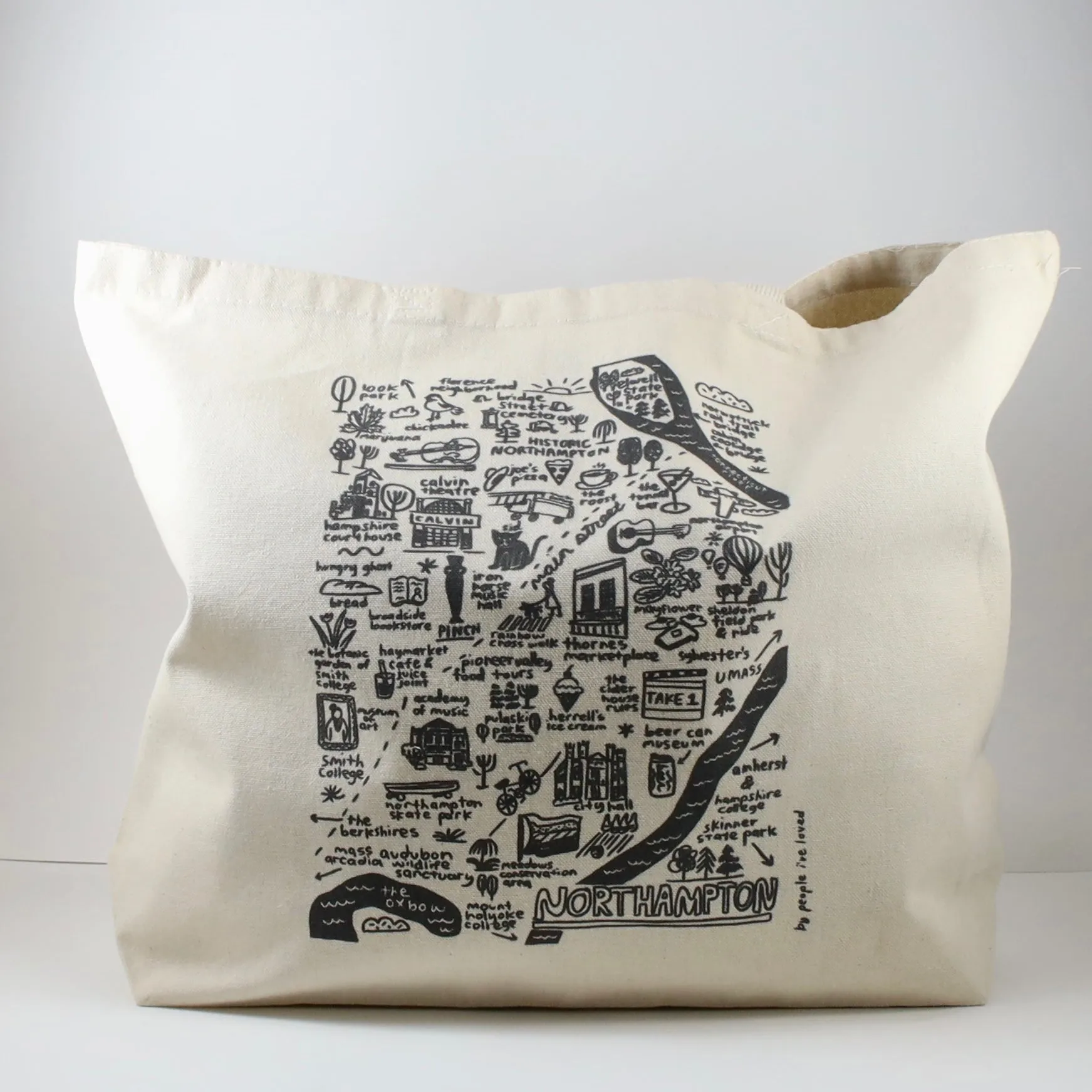 Northampton Map Tote Bag Extra-Large