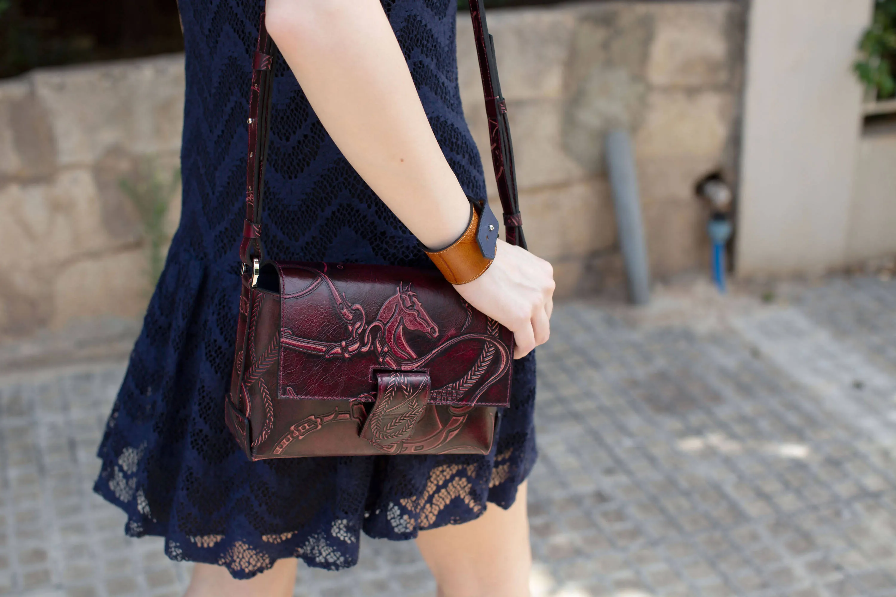 Noura Satchel - Vintage purple - Lyliad Beirut