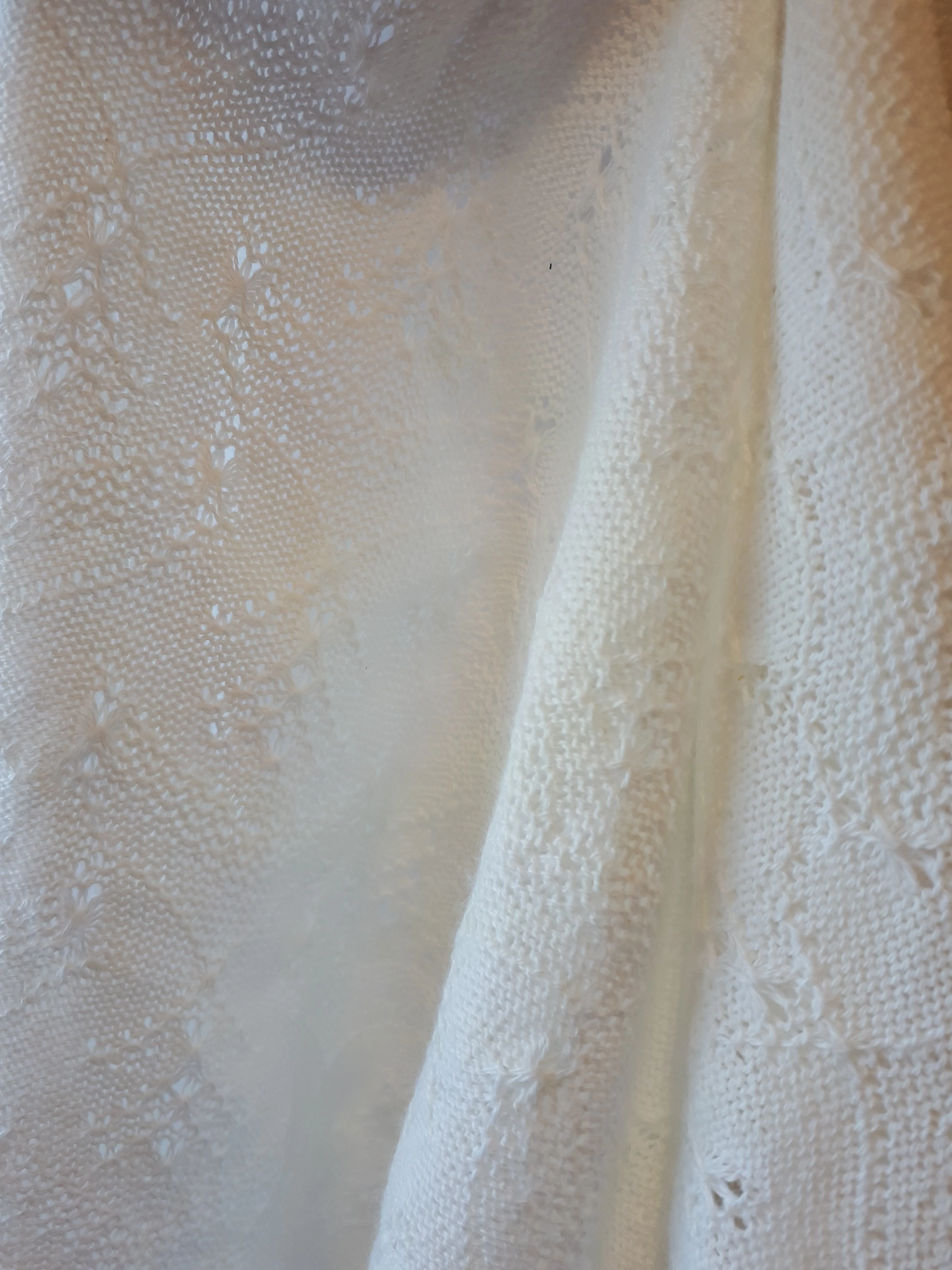 Organic Cotton Lace Blanket - Various Colours